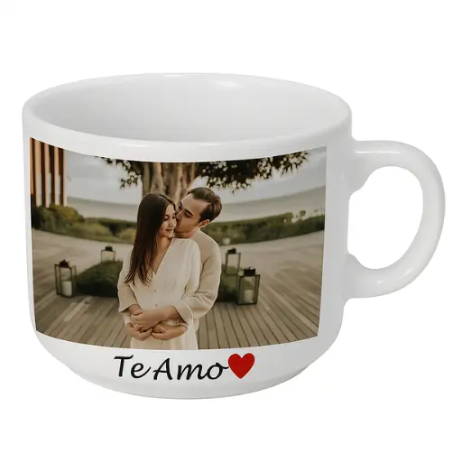 Taza de cafe personalizada de ceramica